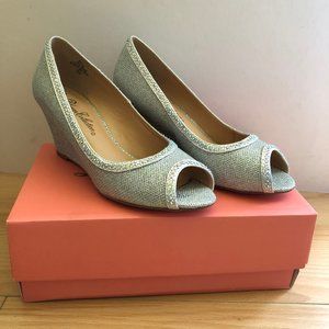 Silver wedding, prom party shoes
